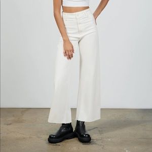 Zara Marine Straight Jeans in Ecru